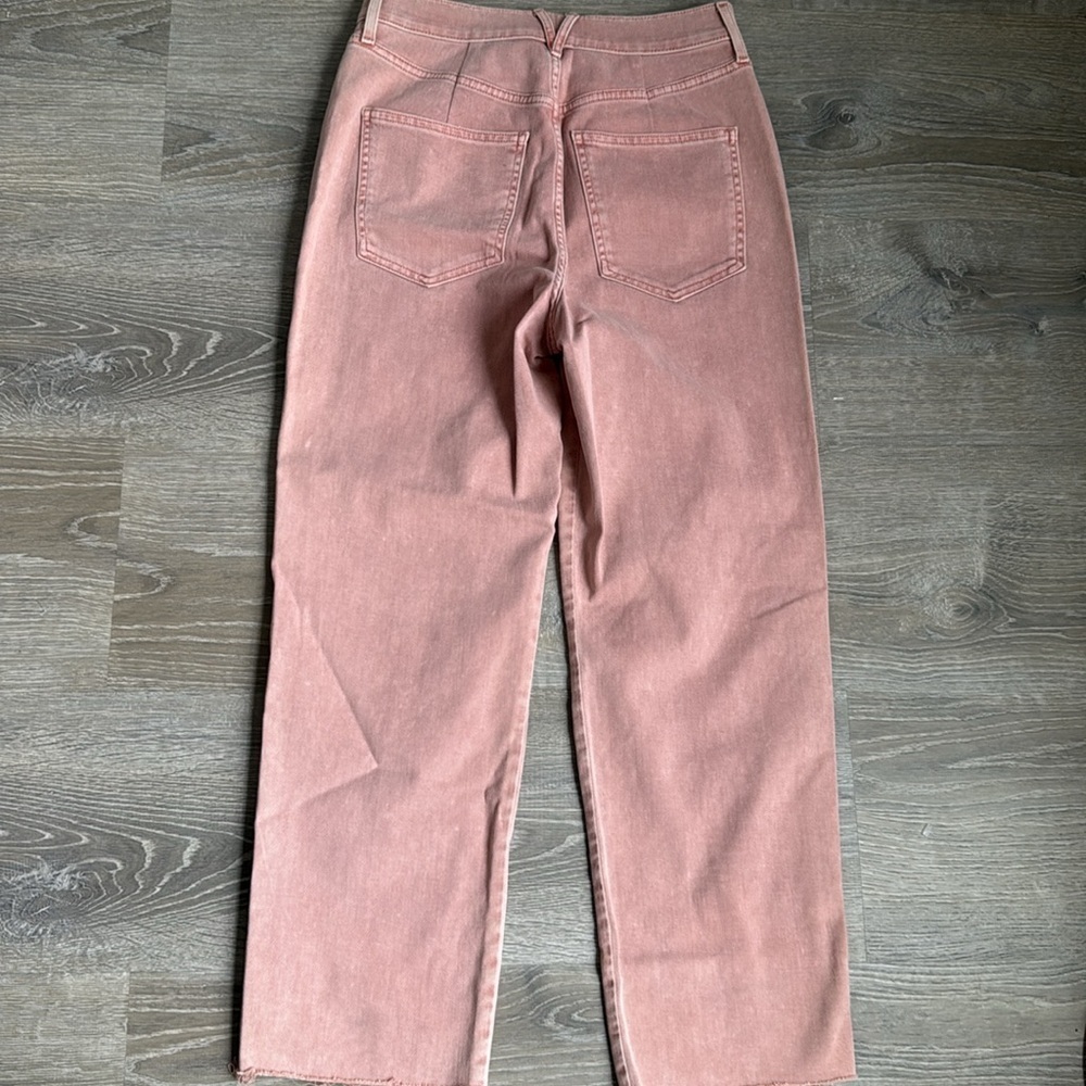 VERONICA BEARD BLAKE CROP CLASSIC STRAIGHT HIGH RISE JEANS IN ROSE 29 - Picture 3 of 13